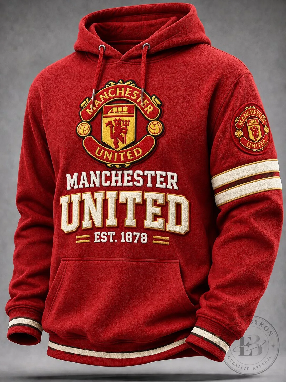 Manchester United Football Club Red Pullover Hoodie - Etnix Byron